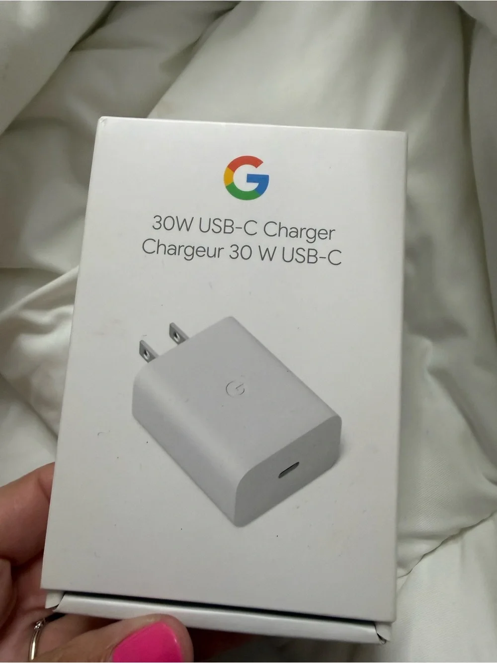 Google 30W USB-C Wall Charger - White